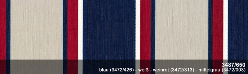 3487-650 blau/weiß/weinrot/mittelgrau